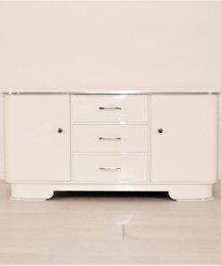 High-Gloss White Art Deco Commode from the 1930s, Art Deco Furniture, Design Furniture, Luxury Furniture, Restoration, Art Deco Era