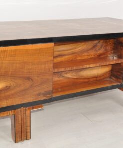 1920s Art Deco Walnut Wood Desk from France, Luxury antiques, Art Deco furniture, restoration, high gloss desks, walnut wood furniture, interior design