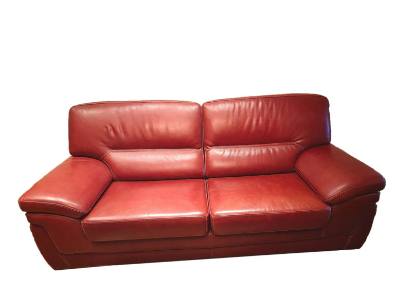 red leather sofa suite