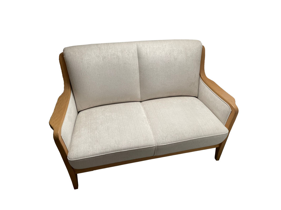 Grey Armchair and 2-Seater-Sofa, Living Antique - Room Original Furniture