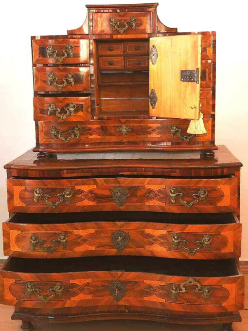 Tabernacle Chest of Drawers, Baroque, Dresden, 1760, Unrestored